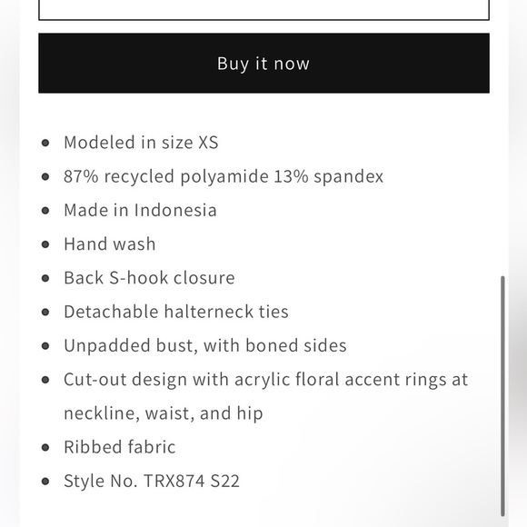 NWT Tularosa Peggy cut-out swimsuit - Picture 4 of 7